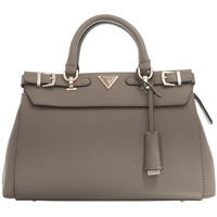 Taschen Damen Handtasche Guess Eco Ali Luxury Satchel Braun