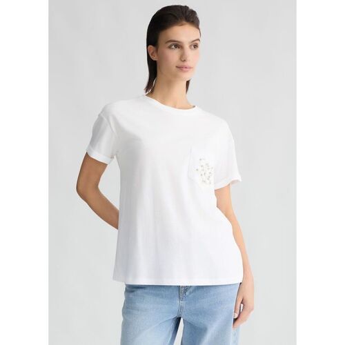 Kleidung Damen T-Shirts & Poloshirts Liu Jo WA5140 JS904-M9498 Weiss