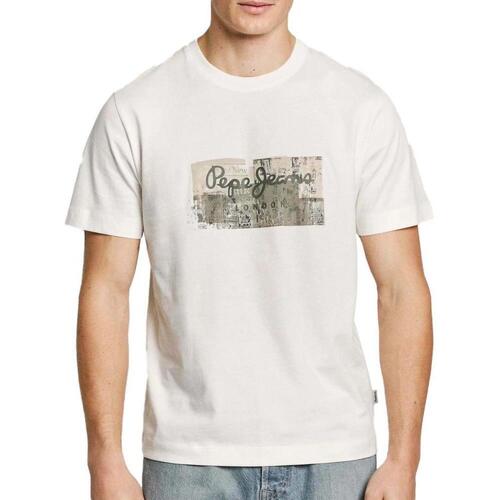 Kleidung Herren T-Shirts & Poloshirts Pepe jeans PM509780 Weiss