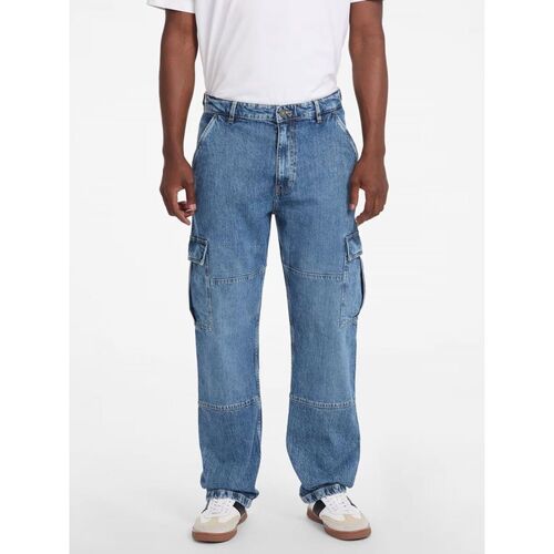 Kleidung Herren Jeans Guess G17 CARGO - M5RA88 D5M53-GJMD HERITAGE MD W. Blau