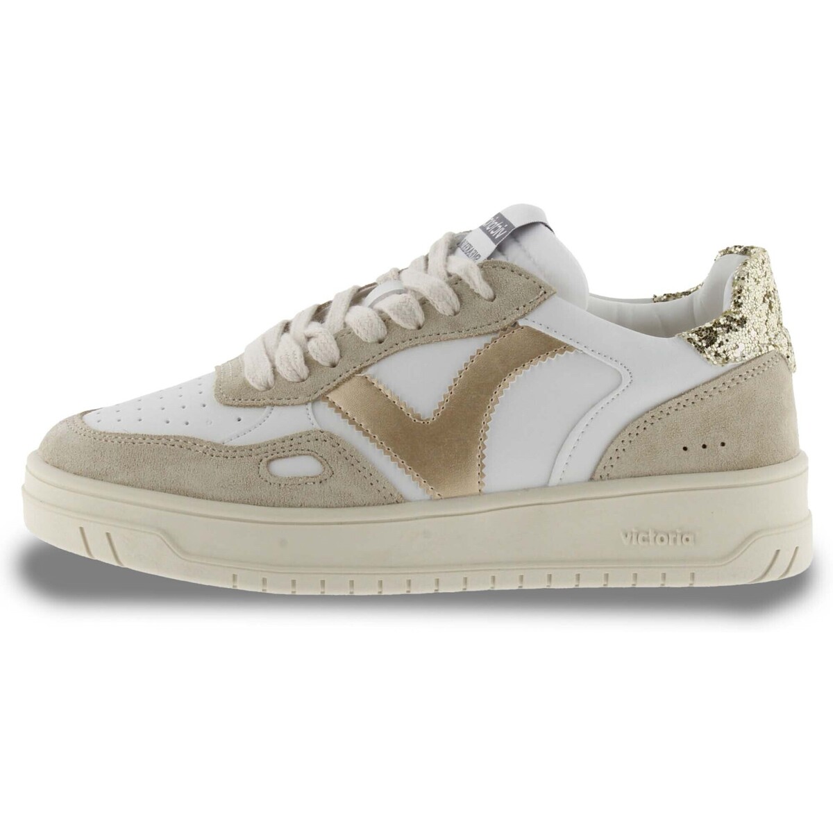 Schuhe Damen Sneaker Victoria  Silbern