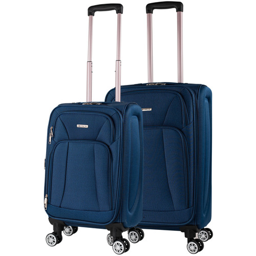 Taschen flexibler Koffer Itaca Bergamo Blau