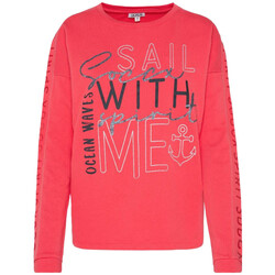 Kleidung Damen Sweatshirts Soccx Longsleeve Into The Blue Langarmshirt Rot