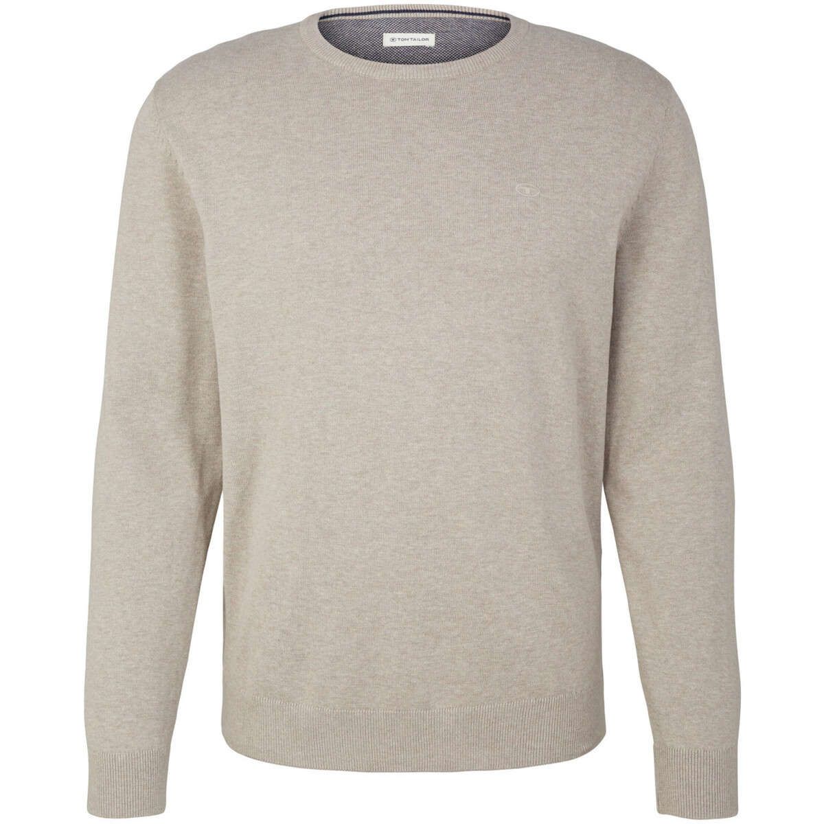 Kleidung Herren Pullover Tom Tailor Strickpullover Pullover R-Neck Beige