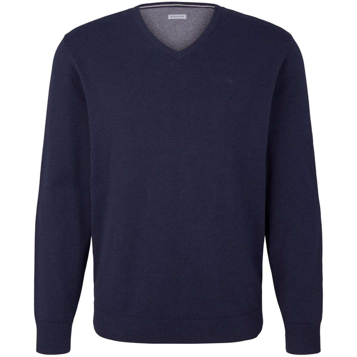 Kleidung Herren Pullover Tom Tailor Strickpullover Pullover V-Neck Blau
