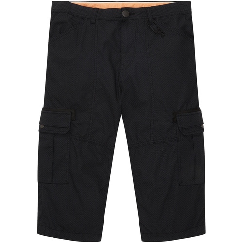 Kleidung Herren Shorts / Bermudas Tom Tailor Cargo Shorts kurze Hose mit vielen Taschen Blau