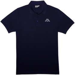 Kleidung Herren T-Shirts & Poloshirts Kappa Poloshirt Kurzarmshirt mit Polokragen Blau