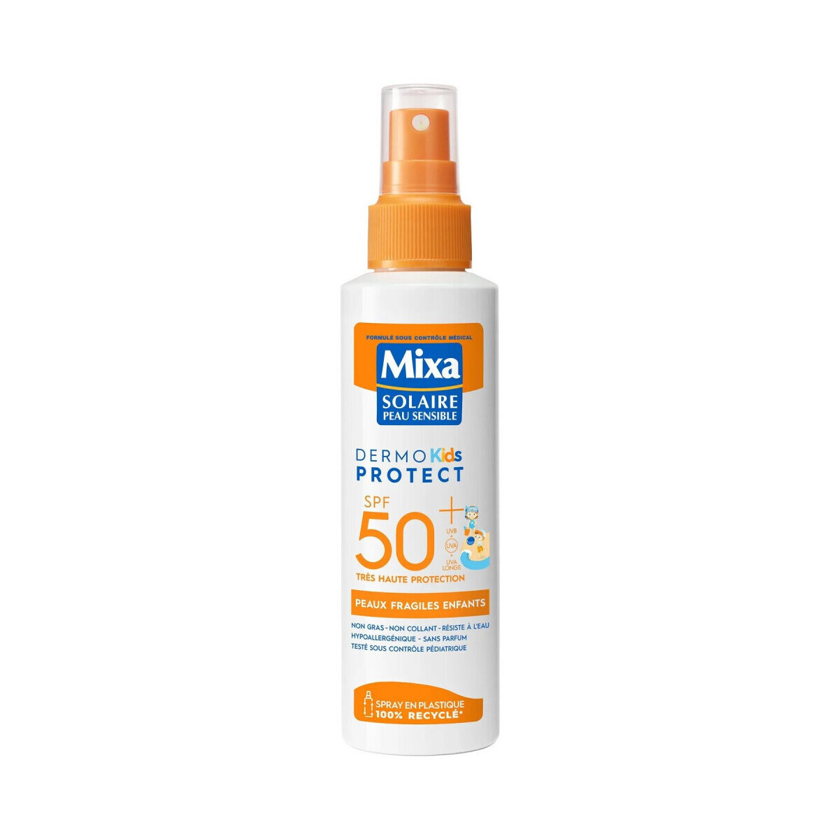 Beauty Damen Sonnenschutz Mixa Dermo-Protect Kids Sonnenspray SPF50+ für empfindliche Other
