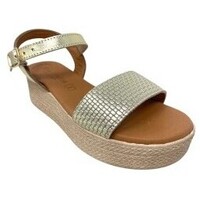 Schuhe Damen Multisportschuhe Eva Frutos Sandalia señora  5390 oro Silbern
