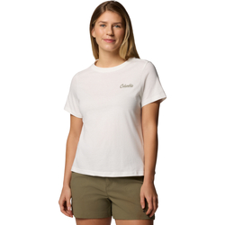 Kleidung Damen T-Shirts Columbia Rolling Bend Graphic SS Tee Beige