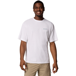 Kleidung Herren T-Shirts Columbia Cedar Trail Back Graphic Tee Weiss