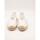 Schuhe Damen Leinen-Pantoletten mit gefloch Guess  Weiss