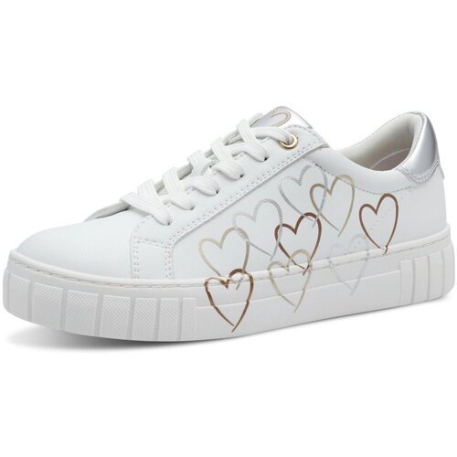 Schuhe Damen Sneaker Marco Tozzi Women Lace-up 2-23711-44/137 Weiss