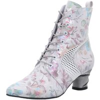 Schuhe Damen Stiefel Simen Stiefeletten 7436 A WEISS/SILBERN Weiss
