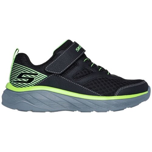 Schuhe Jungen Sneaker Skechers Low 403718L 403718L BKLM BKLM Schwarz