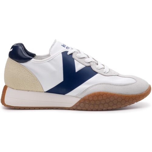 Schuhe Herren Sneaker Low Kèh-Noo KNUPE25-9313-wbl Blau