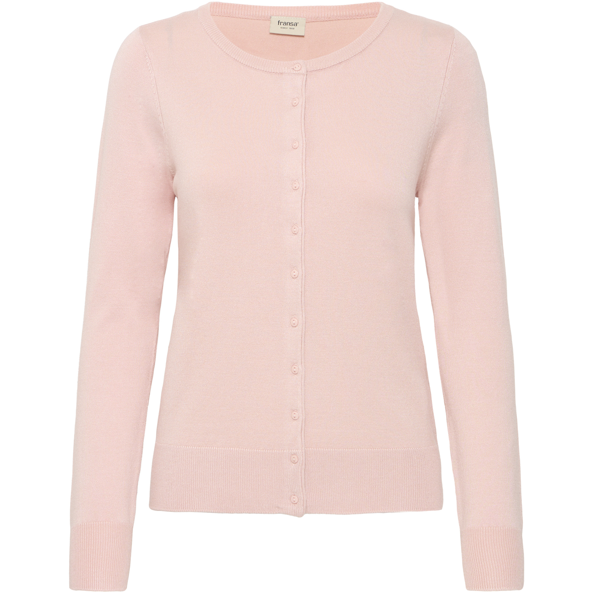 Kleidung Damen Strickjacken Fransa Cardigan femme  Zubasic 60 Core Essentials Rosa