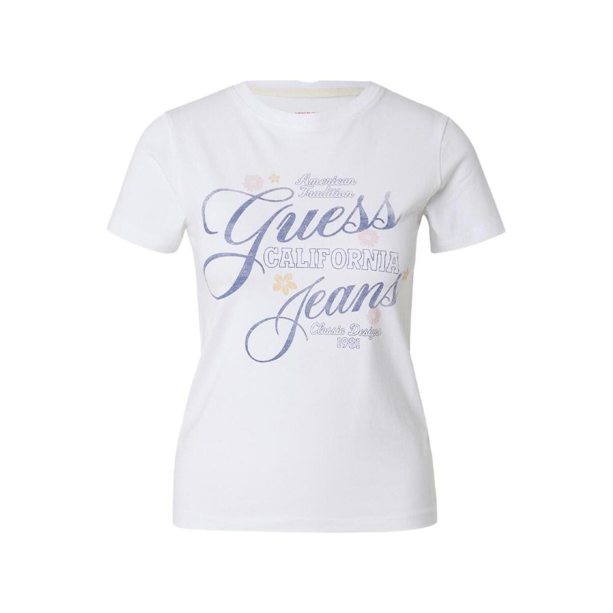 Kleidung Damen T-Shirts & Poloshirts Guess G-W5GI24J1314 Weiss