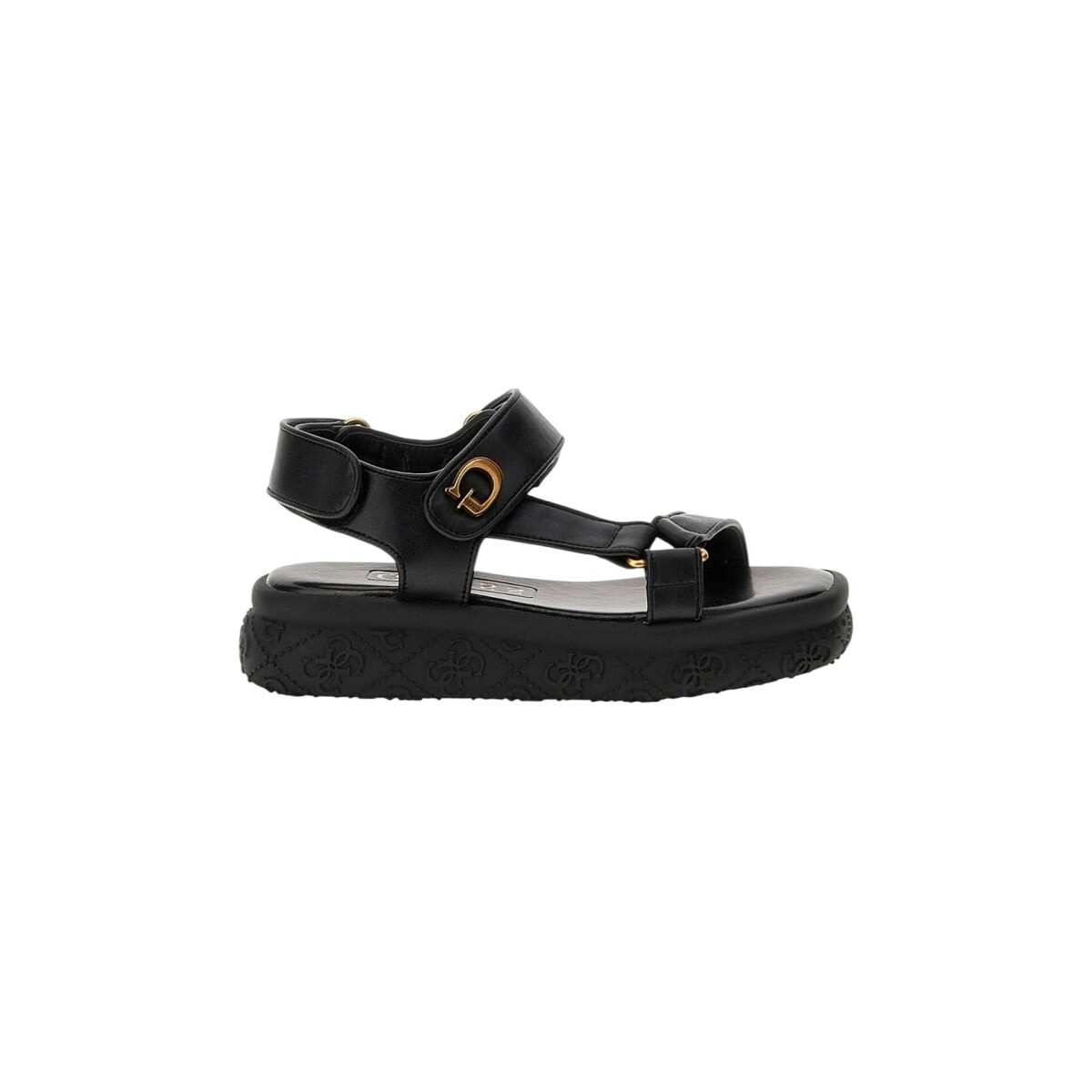 Schuhe Damen Sandalen / Sandaletten Guess LANARA BLACK Noir Schwarz