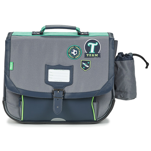 Taschen Jungen Schultasche Tann's TIAGO CARTABLE 38 CM POCHE GOURDE Blau