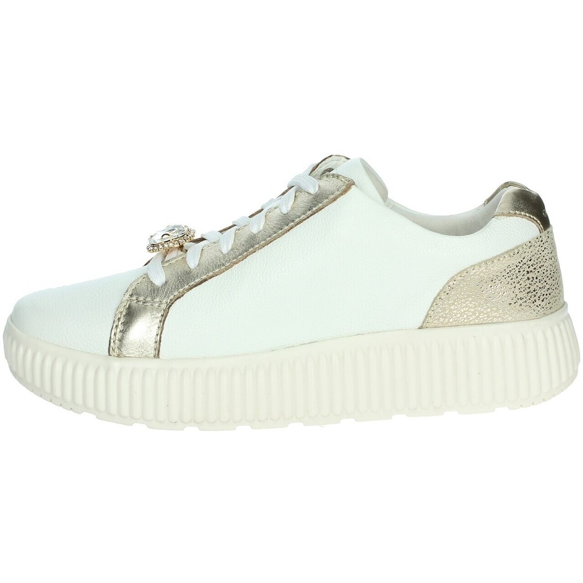 Schuhe Damen Sneaker High Geox D46XFG 046JS Weiss