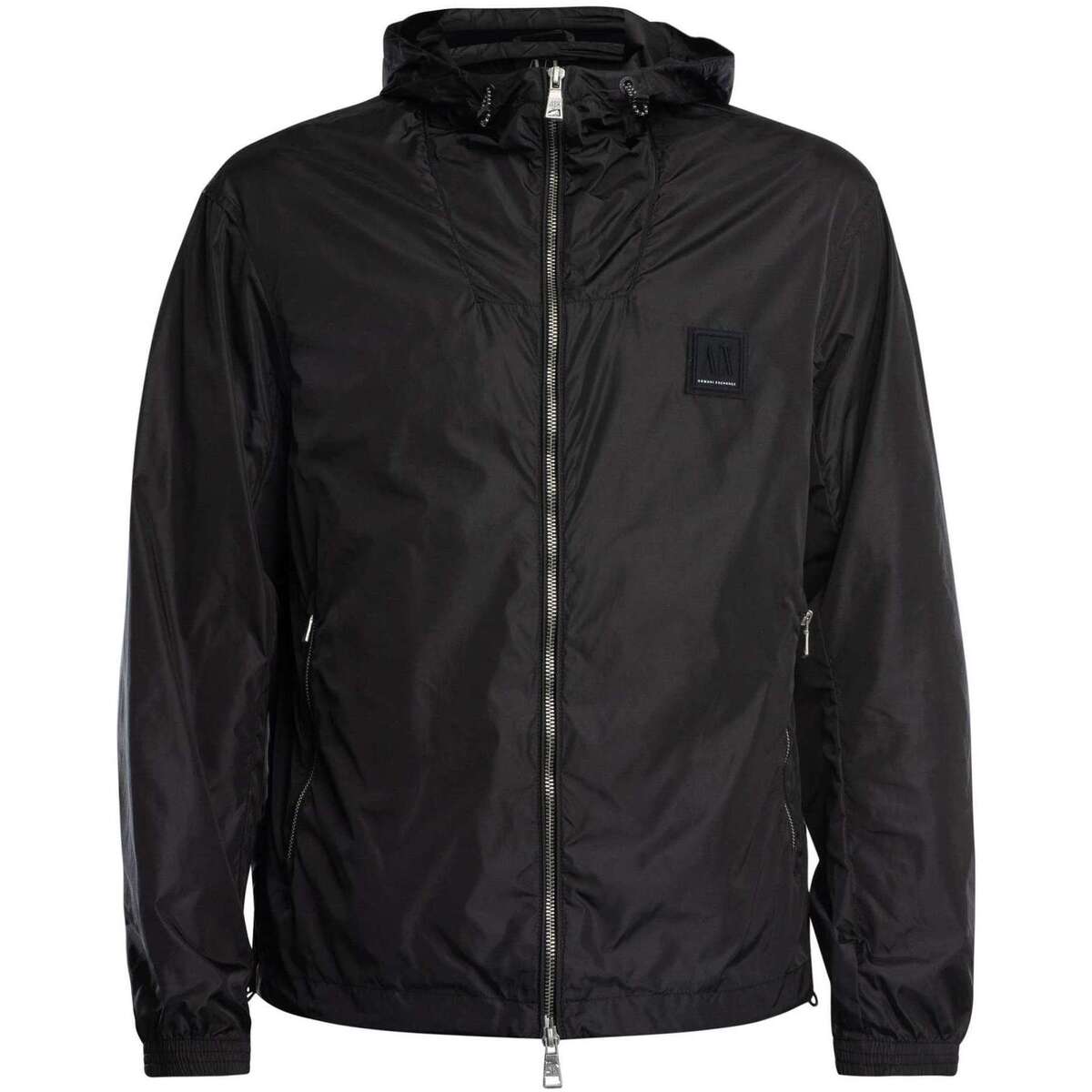 Kleidung Herren Trainingsjacken EAX Jacke mit Box-Logo Schwarz