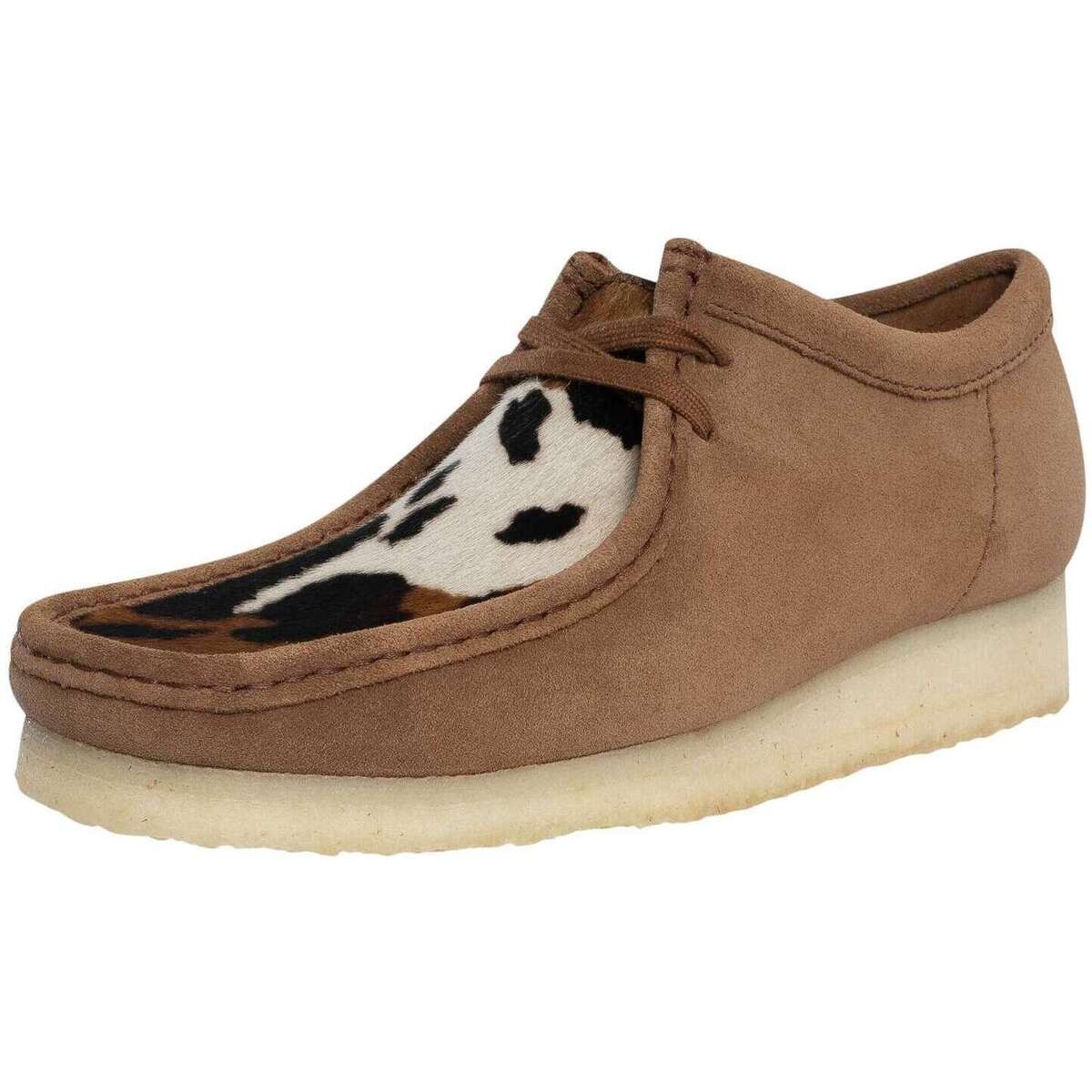 Schuhe Herren Slip on Clarks Wallabee Wildlederschuhe Braun