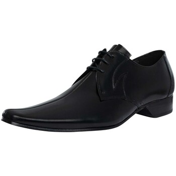 Schuhe Herren Derby-Schuhe Jeffery-West Derby polierte Lederschuhe Schwarz