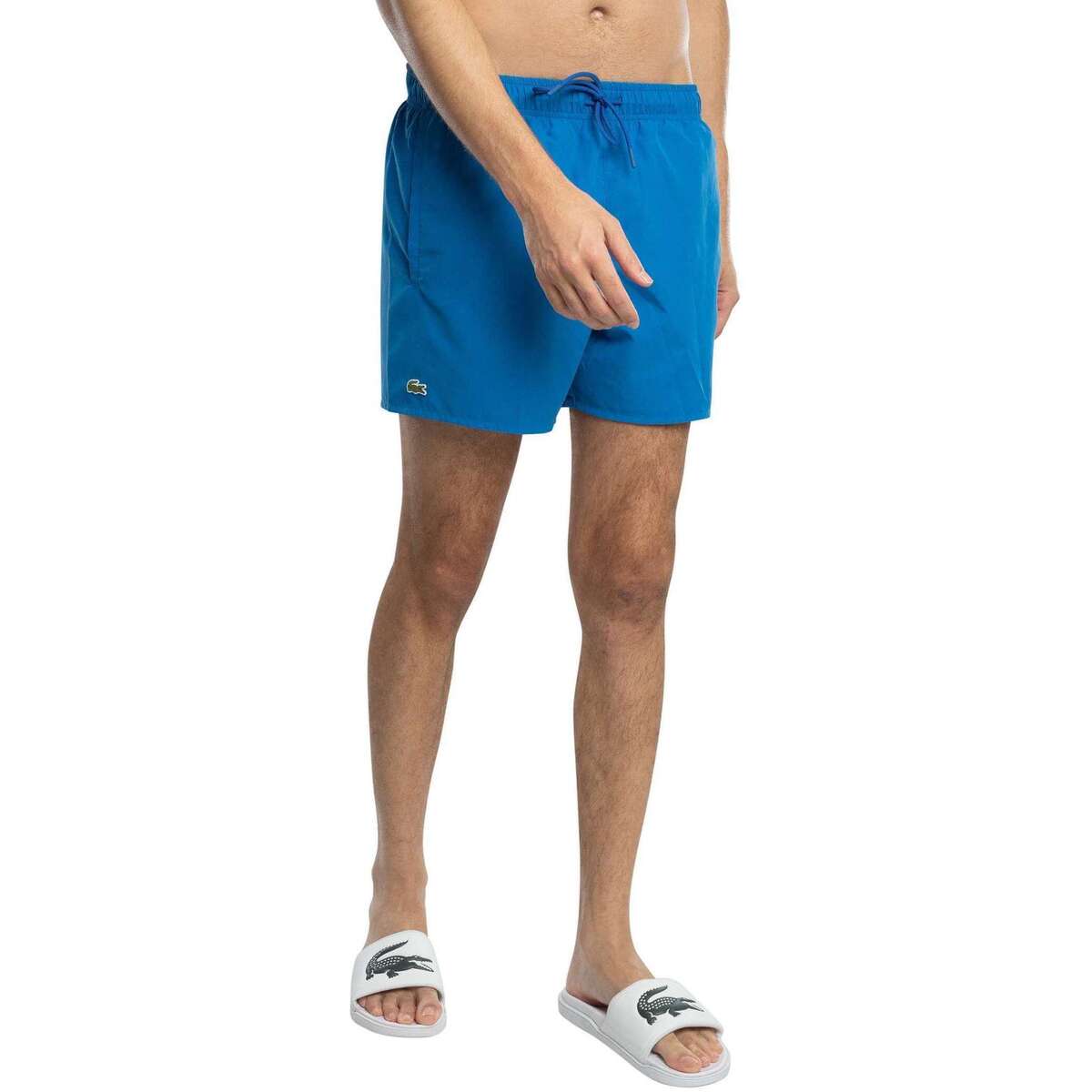 Kleidung Herren Badeanzug /Badeshorts Lacoste Logo-Badeshorts Blau