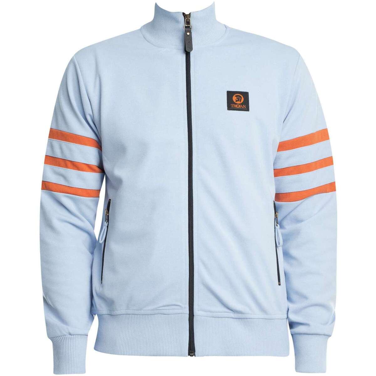 Kleidung Herren Trainingsjacken Trojan Trainingsjacke mit Streifenärmeln Blau