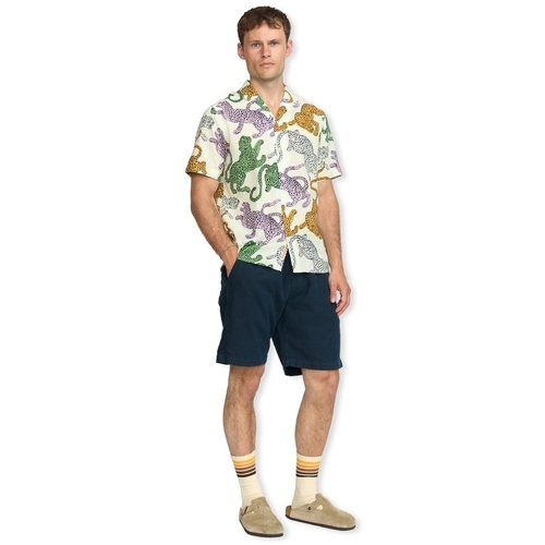 Rvlt Revolution Short Sleeved Cuban Shirt 3171 - Multi Multicolor