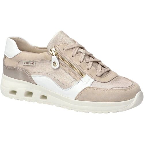 Schuhe Damen Sneaker Low Mephisto Lilas Beige