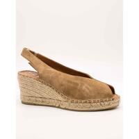 Schuhe Damen Leinen-Pantoletten mit gefloch Viguera  Beige