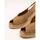 Schuhe Damen Leinen-Pantoletten mit gefloch Viguera  Beige