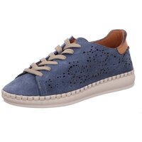 Schuhe Damen Derby-Schuhe & Richelieu Gemini Schnuerschuhe VELOUR/KOMBI SCHNUERSCHUH 390033-49-838** Blau