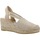Schuhe Damen Leinen-Pantoletten mit gefloch Vidorreta 05500JMCL4 Beige