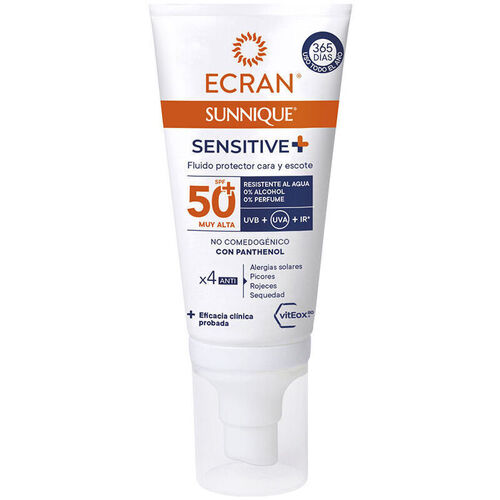 Beauty Sonnenschutz & Sonnenpflege Ecran Sunnique Sensitive Gesichtspflege Spf50+ 