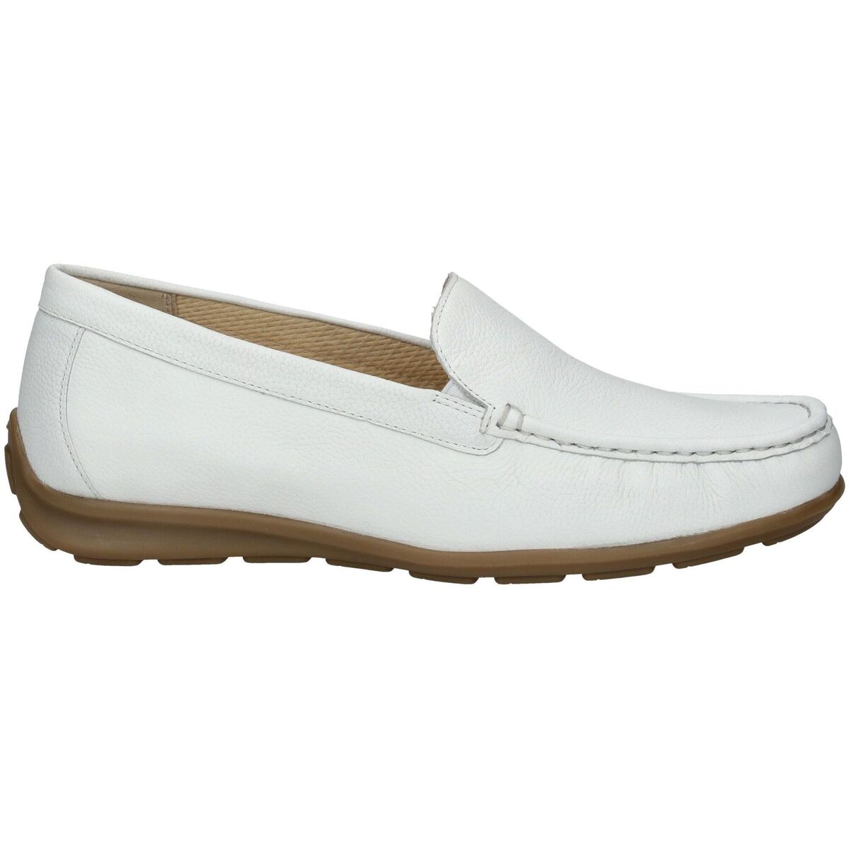 Schuhe Damen Slipper Gabor Mokassin Weiss