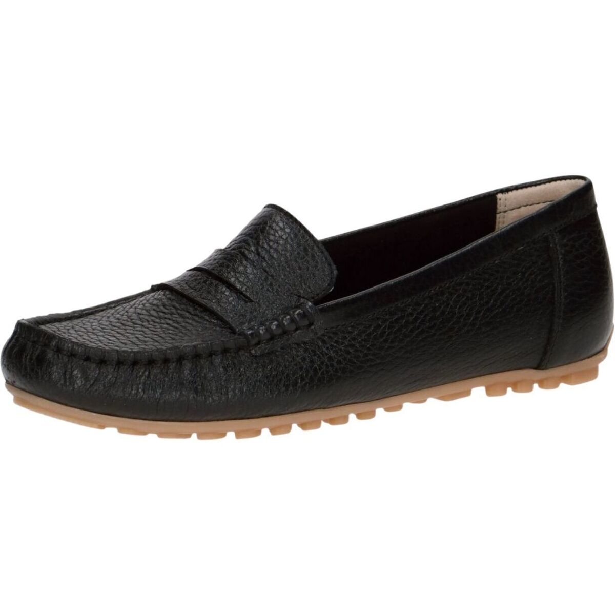 Schuhe Damen Slipper Caprice Mokassin Schwarz