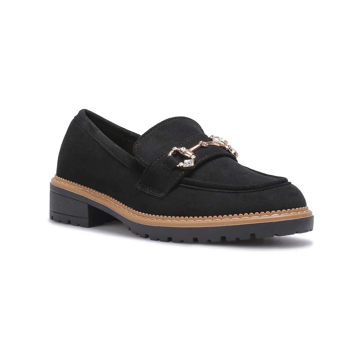 Schuhe Damen Slipper La Modeuse 73874_P174310 Schwarz