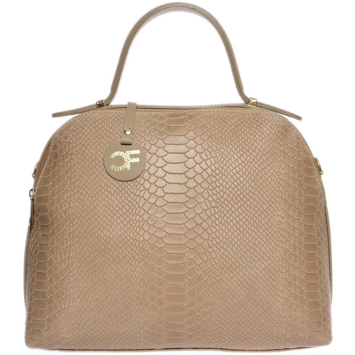 Taschen Damen Handtasche Carla Ferreri Handtasche Beige