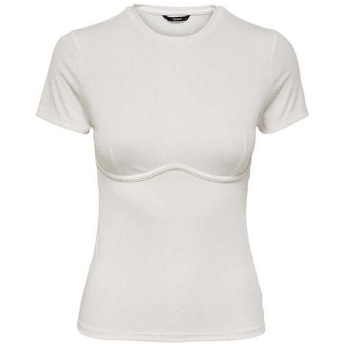 Kleidung Langarmshirts Only  Weiss
