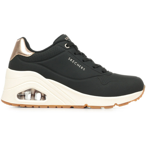 Skechers Uno Wedge Hi Steps Schwarz