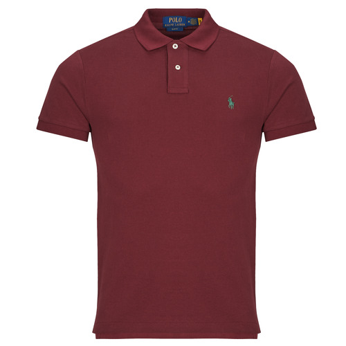 Kleidung Herren Polohemden Polo Ralph Lauren POLO AJUSTE SLIM FIT EN COTON BASIC MESH Bordeaux / Rot / Wein