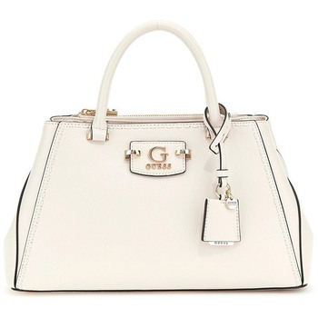 Taschen Damen Handtasche Guess Nastra Society Satchel Weiss
