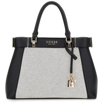 Taschen Damen Handtasche Guess Anadela Bags 3 Compartment Satchel Schwarz
