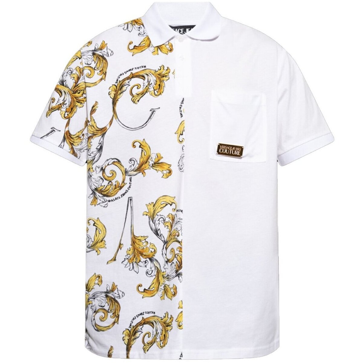 Kleidung Herren T-Shirts & Poloshirts Versace 78GAG625 JS458 Weiss