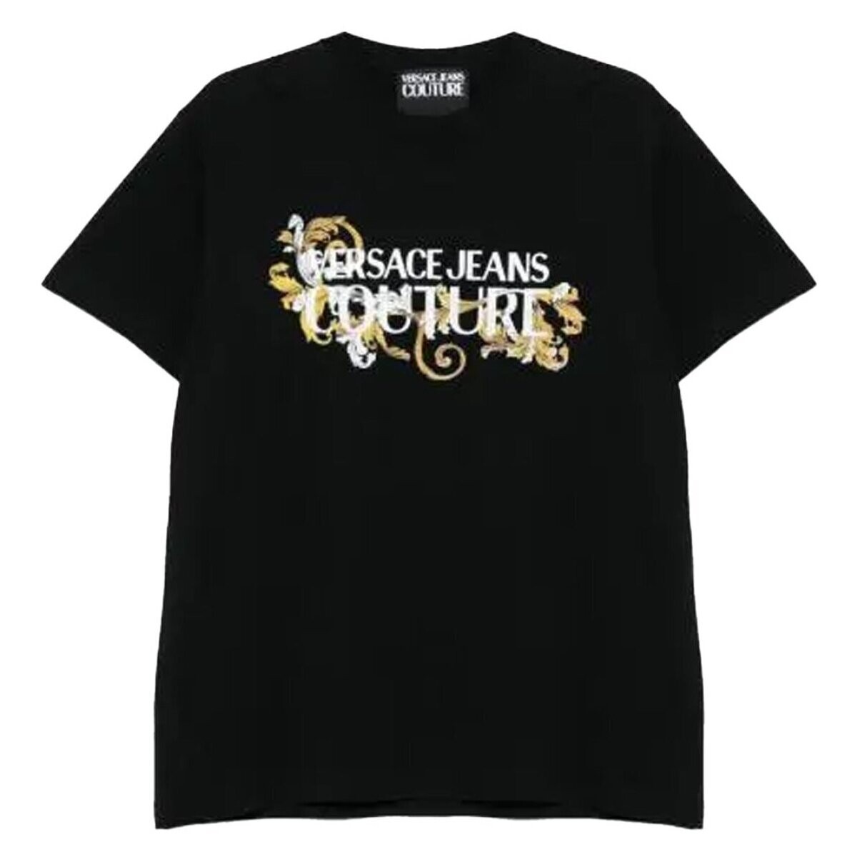 Kleidung Herren T-Shirts Versace 78GAHC05 CJ01C Schwarz