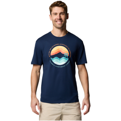 Kleidung Herren T-Shirts Columbia Path Lake II Graphic Tee Blau