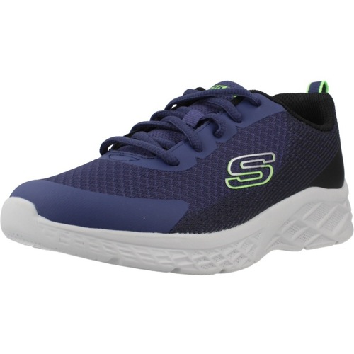 Schuhe Jungen Sneaker Skechers MICROSPEC II Blau